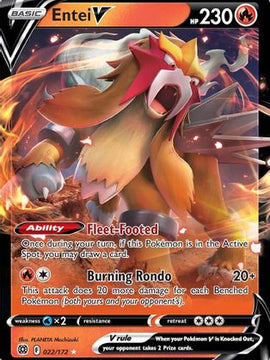 Entei V (022/172) [Sword & Shield: Brilliant Stars]