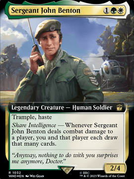 Sergeant John Benton (WHO-1032) - Doctor Who: (Extended Art) Foil