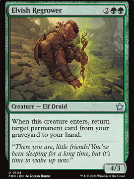 Elvish Regrower (FDN-104) - Foundations