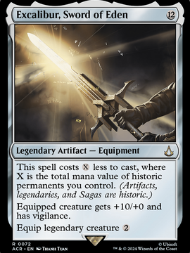 Excalibur, Sword of Eden (ACR-072) - Assassin's Creed Foil