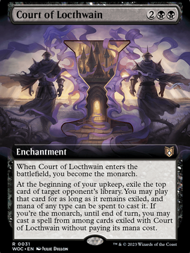 Court of Locthwain (WOC-031) - Wilds of Eldraine Commander: (Extended Art)