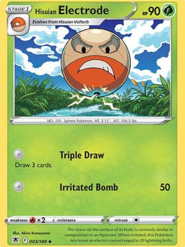 Hisuian Electrode (003/189) [Sword & Shield: Astral Radiance]