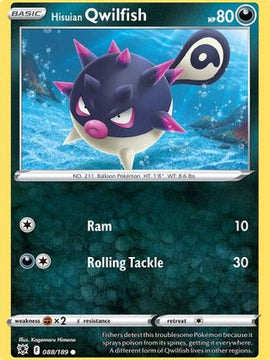 Hisuian Qwilfish (088/189) [Sword & Shield: Astral Radiance]