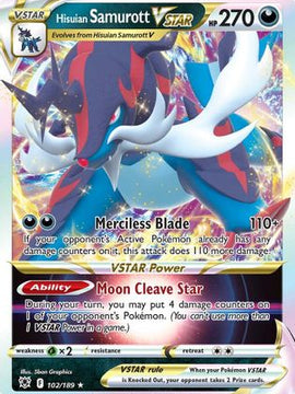 Hisuian Samurott VSTAR (102/189) [Sword & Shield: Astral Radiance]