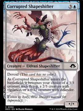 Corrupted Shapeshifter (MH3-056) - Modern Horizons 3: (devoid)