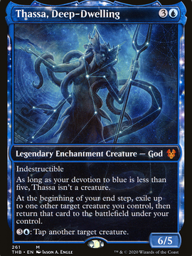 Thassa, Deep-Dwelling (THB-261) - Theros Beyond Death: (enchantment, Showcase) Foil