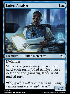 Jaded Analyst (MKM-062) - Murders at Karlov Manor