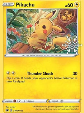 Pikachu (SWSH153) (Holiday Calendar) [Sword & Shield: Black Star Promos]