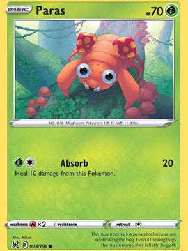 Paras (004/196) [Sword & Shield: Lost Origin]