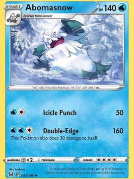 Abomasnow (043/196) [Sword & Shield: Lost Origin]
