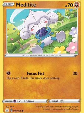 Meditite (099/196) [Sword & Shield: Lost Origin]