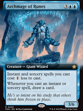 Archmage of Runes (FDN-450) - Foundations: (Extended Art) Foil