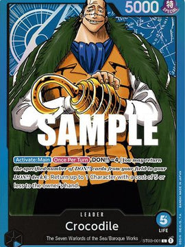 Crocodile (001) (ST03-001) - Starter Deck 3: The Seven Warlords of The Sea Foil