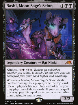 Nashi, Moon Sage's Scion (NEO-114) - Kamigawa: Neon Dynasty