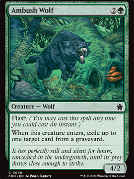 Ambush Wolf (FDN-098) - Foundations