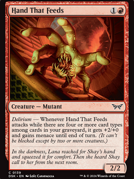 Hand That Feeds (DSK-139) - Duskmourn: House of Horror Foil