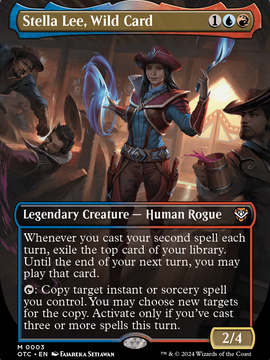 Stella Lee, Wild Card (OTC-003) - Outlaws of Thunder Junction Commander (Borderless)