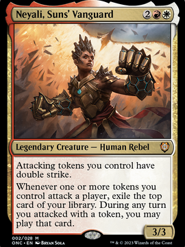 Neyali, Suns' Vanguard (ONC-002) - Phyrexia: All Will Be One Commander Foil