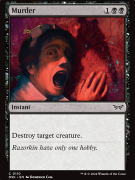 Murder (DSK-110) - Duskmourn: House of Horror