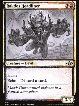 Rakdos Headliner (MH2-374) - Modern Horizons 2: (Showcase)