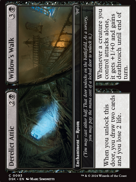 Derelict Attic // Widow's Walk (DSK-093) - Duskmourn: House of Horror