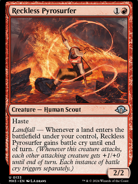 Reckless Pyrosurfer (MH3-133) - Modern Horizons 3 Foil