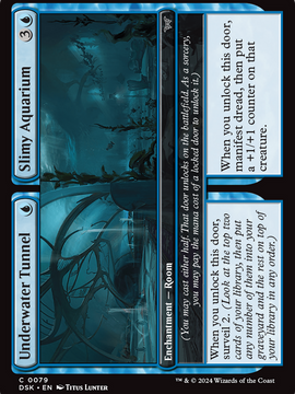 Underwater Tunnel // Slimy Aquarium (DSK-079) - Duskmourn: House of Horror Foil