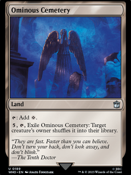 Ominous Cemetery (WHO-189) - Doctor Who