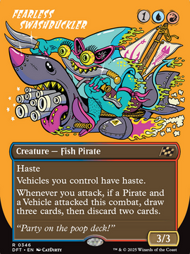 Fearless Swashbuckler (borderless) (DFT-346) - Aetherdrift