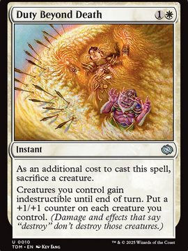 Duty Beyond Death (TDM-010) - Tarkir: Dragonstorm Foil