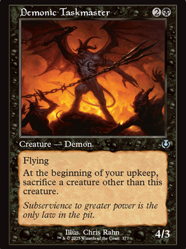 Demonic Taskmaster (Retro Frame) (INR-377) - Innistrad Remastered