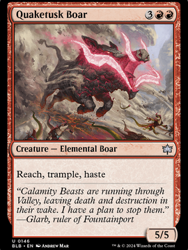 Quaketusk Boar (BLB-146) - Bloomburrow
