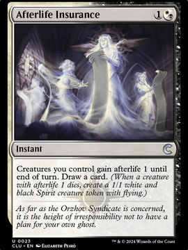 Afterlife Insurance (CLU-023) - Ravnica: Clue Edition
