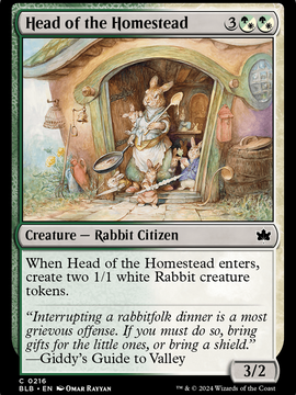 Head of the Homestead (BLB-216) - Bloomburrow Foil