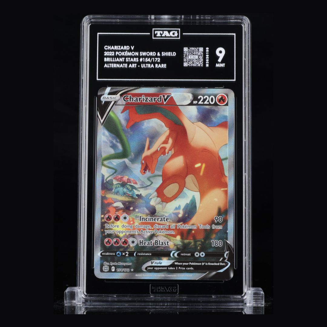charizard v pokemon card brilliant stars TAG 9 Alternate Art Choose One:FIC Scions & Spellcraft (Y'shtola) (W/U/B) this piece serves as Magic: The Gathering - Deck Boxes and Storage