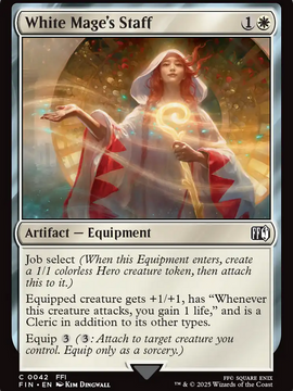 White Mage's Staff (FIN-042) - FINAL FANTASY Foil