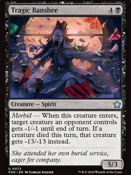 Tragic Banshee (FDN-073) - Foundations Foil