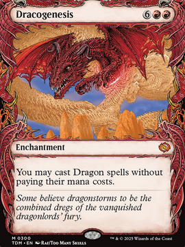 Dracogenesis (TDM-300) - Tarkir: Dragonstorm: (Showcase, enchantment) Foil