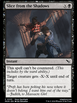 Slice from the Shadows (MKM-103) - Murders at Karlov Manor