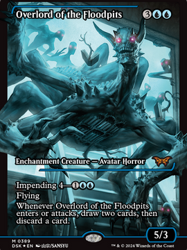 Overlord of the Floodpits (DSK-389) - Duskmourn: House of Horror: (Showcase)