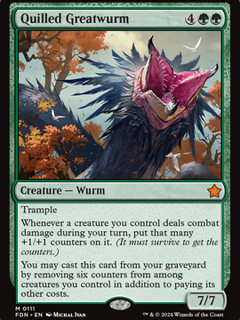 Quilled Greatwurm (FDN-111) - Foundations