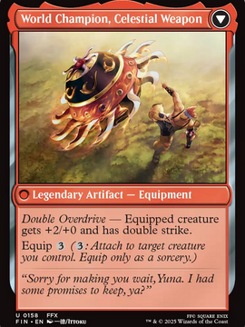 Sidequest: Play Blitzball // World Champion, Celestial Weapon (FIN-158) - FINAL FANTASY: (enchantment) Foil