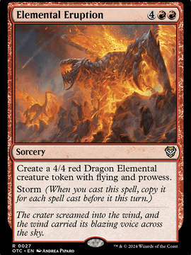 Elemental Eruption (OTC-027) - Outlaws of Thunder Junction Commander