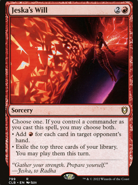 Jeska's Will (CLB-799) - Commander Legends: Battle for Baldur's Gate