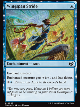 Wingspan Stride (TDM-066) - Tarkir: Dragonstorm: (enchantment) Foil