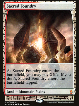 Sacred Foundry (EXP-014) - Zendikar Expeditions Foil