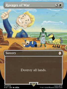 Ravages of War (PIP-354) - Fallout (Borderless) Foil