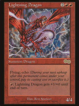 Lightning Dragon (USG-202) - Urza's Saga