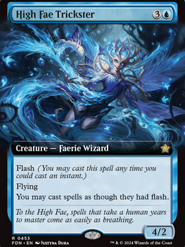High Fae Trickster (FDN-453) - Foundations: (Extended Art) Foil