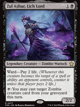 Zul Ashur, Lich Lord (FDN-077) - Foundations Foil